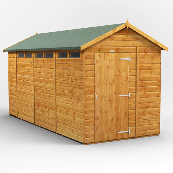 POWER 191 cm x 444 cm Sicherheit Gartenhaus mit Satteldach aus Nut und
